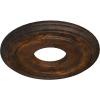 image12 38quotOD x 4quotID x 1 18quotP Classic Ceiling Medallion Fits Canopies up to 7 14quotRust Metallic Series