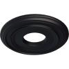 image12 38quotOD x 4quotID x 1 18quotP Classic Ceiling Medallion Fits Canopies up to 7 14quotSteel Gray Metallic Series