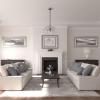 image12 38quotOD x 4quotID x 1 18quotP Classic Ceiling Medallion Fits Canopies up to 7 14quotUltra Pure White Crackle Flat Finish