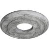 image12 38quotOD x 4quotID x 1 18quotP Classic Ceiling Medallion Fits Canopies up to 7 14quotUltra Pure White Crackle Flat Finish