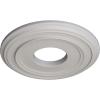 image12 38quotOD x 4quotID x 1 18quotP Classic Ceiling Medallion Fits Canopies up to 7 14quotUltra Pure White Flat Finish