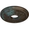image13 78quotOD x 3 34quotID x 1 14quotP Tirana Ceiling Medallion Fits Canopies up to 4 34quotBronze Blue Patina Metallic Series