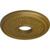 image13 78quotOD x 3 34quotID x 1 14quotP Tirana Ceiling Medallion Fits Canopies up to 4 34quotGold Rush Metallic Series