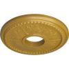 image13 78quotOD x 3 34quotID x 1 14quotP Tirana Ceiling Medallion Fits Canopies up to 4 34quotIridescent Gold Metallic Series