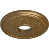 image13 78quotOD x 3 34quotID x 1 14quotP Tirana Ceiling Medallion Fits Canopies up to 4 34quotPale Gold Metallic Series