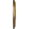 image13 78quotOD x 3 34quotID x 1 14quotP Tirana Ceiling Medallion Fits Canopies up to 4 34quotPale Gold Metallic Series