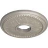 image13 78quotOD x 3 34quotID x 1 14quotP Tirana Ceiling Medallion Fits Canopies up to 4 34quotPearl White Metallic Series