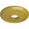 image13 78quotOD x 3 34quotID x 1 14quotP Tirana Ceiling Medallion Fits Canopies up to 4 34quotRich Gold Metallic Series