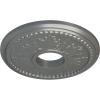 image13 78quotOD x 3 34quotID x 1 14quotP Tirana Ceiling Medallion Fits Canopies up to 4 34quotSilver Metallic Series