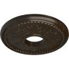 image13 78quotOD x 3 34quotID x 1 14quotP Tirana Ceiling Medallion Fits Canopies up to 4 34quotStone Hearth Crackle Flat Finish