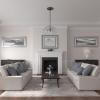 image15 34quotOD x 3 78quotID x 34quotP Berkshire Ceiling Medallion Fits Canopies up to 7quotHandPainted Brass