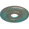 image15 34quotOD x 3 78quotID x 34quotP Berkshire Ceiling Medallion Fits Canopies up to 7quotHandPainted Copper Green Patina