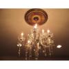 image15 34quotOD x 3 78quotID x 34quotP Berkshire Ceiling Medallion Fits Canopies up to 7quotHandPainted Gold