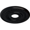 image15 34quotOD x 3 78quotID x 34quotP Berkshire Ceiling Medallion Fits Canopies up to 7quotHandPainted Jet Black