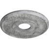 image15 34quotOD x 3 78quotID x 34quotP Berkshire Ceiling Medallion Fits Canopies up to 7quotHandPainted Ultra Pure White Crackle