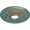 image15 38quotOD x 4 14quotID x 1 12quotP Baltimore Ceiling Medallion Fits Canopies up to 5 12quotCopper Green Patina Metallic Series