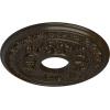 image15 38quotOD x 4 14quotID x 1 12quotP Baltimore Ceiling Medallion Fits Canopies up to 5 12quotStone Hearth Crackle Flat Finish