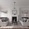 image16 18quotOD x 3 58quotID x 1quotP Adonis Ceiling Medallion Fits Canopies up to 10 14quotCastle Stone Crackle Flat Finish