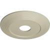 image16 18quotOD x 3 58quotID x 1quotP Adonis Ceiling Medallion Fits Canopies up to 10 14quotClear Yellow Flat Finish