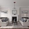 image16 18quotOD x 3 58quotID x 1quotP Adonis Ceiling Medallion Fits Canopies up to 10 14quotFirebrick Flat Finish