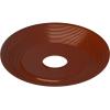image16 18quotOD x 3 58quotID x 1quotP Adonis Ceiling Medallion Fits Canopies up to 10 14quotFirebrick Flat Finish