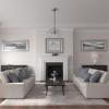 image16 18quotOD x 3 58quotID x 1quotP Adonis Ceiling Medallion Fits Canopies up to 10 14quotFlash Blue Metallic Series