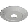 image16 18quotOD x 3 58quotID x 1quotP Adonis Ceiling Medallion Fits Canopies up to 10 14quotFrost Flat Finish
