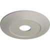 image16 18quotOD x 3 58quotID x 1quotP Adonis Ceiling Medallion Fits Canopies up to 10 14quotPot of Cream Flat Finish