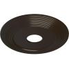 image16 18quotOD x 3 58quotID x 1quotP Adonis Ceiling Medallion Fits Canopies up to 10 14quotStone Hearth Flat Finish