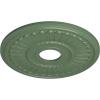 image16quotOD x 3 58quotID x 34quotP Melonie Ceiling Medallion Fits Canopies up to 6 38quotAthenian Green Flat Finish