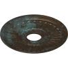 image16quotOD x 3 58quotID x 34quotP Melonie Ceiling Medallion Fits Canopies up to 6 38quotBronze Blue Patina Metallic Series
