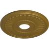 image16quotOD x 3 58quotID x 34quotP Melonie Ceiling Medallion Fits Canopies up to 6 38quotGold Rush Metallic Series