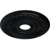 image16quotOD x 3 58quotID x 34quotP Melonie Ceiling Medallion Fits Canopies up to 6 38quotJet Black Flat Finish