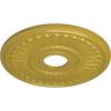 image16quotOD x 3 58quotID x 34quotP Melonie Ceiling Medallion Fits Canopies up to 6 38quotRich Gold Metallic Series