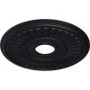 image16quotOD x 3 58quotID x 34quotP Melonie Ceiling Medallion Fits Canopies up to 6 38quotSteel Gray Metallic Series