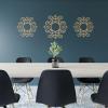 image16quotOD x 6 18quotID x 14quotT Eleanor Wood Fretwork Pierced Ceiling Medallion BirchHickory