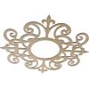 image16quotOD x 6 18quotID x 14quotT Eleanor Wood Fretwork Pierced Ceiling Medallion BirchHickory