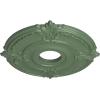 image18quotOD x 4quotID x 58quotP Attica Ceiling Medallion Fits Canopies up to 5quotAthenian Green Flat Finish