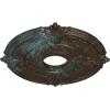 image18quotOD x 4quotID x 58quotP Attica Ceiling Medallion Fits Canopies up to 5quotBronze Blue Patina Metallic Series
