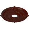 image18quotOD x 4quotID x 58quotP Attica Ceiling Medallion Fits Canopies up to 5quotBrushed Mahogany Flat Finish