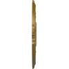 image18quotOD x 4quotID x 58quotP Attica Ceiling Medallion Fits Canopies up to 5quotGold Rush Metallic Series