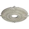 image18quotOD x 4quotID x 58quotP Attica Ceiling Medallion Fits Canopies up to 5quotPot of Cream Crackle Flat Finish