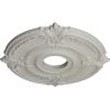 image18quotOD x 4quotID x 58quotP Attica Ceiling Medallion Fits Canopies up to 5quotPot of Cream Flat Finish