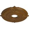 image18quotOD x 4quotID x 58quotP Attica Ceiling Medallion Fits Canopies up to 5quotSmokey Topaz Flat Finish