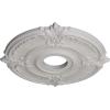 image18quotOD x 4quotID x 58quotP Attica Ceiling Medallion Fits Canopies up to 5quotUltra Pure White Flat Finish