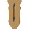 image2 14quotW x 2 14quotD x 4 14quotH Extra Small Acanthus Wood Corbel AlderAlder