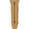 image2 14quotW x 2 14quotD x 4 14quotH Extra Small Acanthus Wood Corbel AlderAlder
