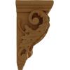 image2 14quotW x 2 14quotD x 4 14quotH Extra Small Acanthus Wood Corbel AlderAlder