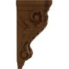 image2 14quotW x 2 14quotD x 4 14quotH Extra Small Acanthus Wood Corbel AlderCherry