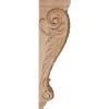 image2 14quotW x 2 14quotD x 4 14quotH Extra Small Acanthus Wood Corbel AlderCherry